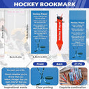 LiYiQ 72 Pcs Hockey Party Favors Hockey Team Gifts Hockey Goodie Bags Stuffers Hockey Ballpoint Pens Bookmark Card and Silicone Bracelet by TinyTreasures Baby Boutique