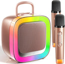 Kinglucky Kid-Friendly Karaoke Machine for Kids with 2 Microphones (2025 Upgrade) Gifts for Girls Most Popular 3-12 Year Old Girl Gifts 3 4 5 6 7 8 9 10 11 12 Year Old Girl Birthday Gift Rose Gold by TinyTreasures Baby Boutique