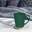 DISCOUNT PROMOS Glossy Ceramic Latte Coffee Mug 12 oz. Set of 10, Bulk Pack - Perfect for Tea, Espresso, Cappuccino, Hot Cocoa - Green by CozyNest Decor