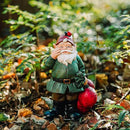 Topadorn Gnomes Figurine Resin Sculpture Garden Gnome Drag a Brunch of Radishes Statue with a Ladybug for Outdoor Garden Decor, Radish Harvest 10 Inch by GreenHaven Gardens