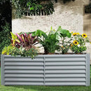 Land Guard 6×3×2ft Galvanized Raised Garden Bed, Planter Boxes Outdoor, Raised Garden Beds Outdoor for Vegetables, Flowers, Herbs, 269 Gallons, Modern Gray… by GreenHaven Gardens