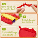 Golray Fruit Plushie Sewing Kit for Kids - My First Sewing Kit for Beginners, 7 Easy Felt Craft Project of Fruit Toys with Yarn, Leather, Plastic Needles, Glue & Instruction, Gift for Kid Girls Boys by TinyTreasures Baby Boutique