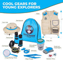 Kids Explorer Kit with Safari Vest & Hat for 3-12 Year Old Boys & Girls - Safari Costume Kids, Zoo Keeper, Paleontologist, Bug Kit & More - Giftable STEM Outdoor Explorer Kit for Kids + Bug Ebook by TinyTreasures Baby Boutique