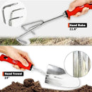 Wellmax 12-Piece Heavy-Duty Garden Tools Set with Bonus Accessories – Heavy Duty Garden Tools with Non-Slip Rubber Grip, Perfect for Digging, Weeding, Pruning & Planting by GreenHaven Gardens