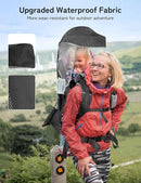 besrey Baby Backpack Carrier, Toddler Hiking Backpack with Safety 3-Height Seat, Adjustable Straps&Waist Belt, Foldable Frame Lightweight Large Capacity Child Carrier for Hiking (Black/Grey) by TinyTreasures Baby Boutique