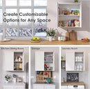 FIMELLO 60" Laundry Room Wall Cabinets with Adjustable Shelf, Large Wall Storage Cabinet, White Wall Cabinet with Doors, Upper Kitchen Cabinet, Cabinets for Laundry, Bathroom, Kitchen -White by CozyNest Decor