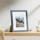 Vittanly 8x10 Picture Frames Set of 9, Shatter Resistant Plexiglass, Display 5x7 Pictures with Mat or 8x10 without Mat, Photo Frames for Wall or Tabletop, Engineered Wood, Navy by CozyNest Decor