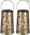 Outdoor Solar Lanterns Large Butterfly Pattern Lantern Hanging Light House Yard Patio Backyard Porch PathwayDecor Gifts for Women Grandma Mom Friends 2pcs by GreenHaven Gardens