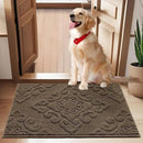 COSY HOMEER-Door-Mat-Non-Slip-Entryway-Rug 24”x36” Absorbent Welcome Mats Washable Dirt Trapper Door Mat Entrance Floor Mats for Front Back Doormats and Wet Shoes,Brown by CozyNest Decor