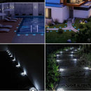 Solar Driveway Lights Outdoor - Solar Deck Lights 4PCS LED Decks Dock Marine Waterproof Driveways Marker lamp for Driveway Sidewalk Garden(Cool White/Warm White) by GreenHaven Gardens