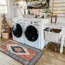 Lahome Boho Runner Rugs for Hallway - 2x4 Bathroom Area Rugs Non-Slip Small Throw Kitchen Rug Low-Pile Rugs for Entryway Laundry Room Rug Oriental Distressed Indoor Carpert Runner for Entrance BathRug by TinyTreasures Baby Boutique