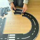 Flexible Rubber Roads Play Set – Open-Ended City & Car Track Play