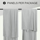 45 Inch Length Kitchen Blackout Curtains Set of 2 Back Tab Pleated Room Darkening Short Small Curtains for Bathroom Kids Room Nursery Bedroom 52x45 in Long Light Grey Gray Black Out Neutral Cottage by CozyNest Decor