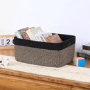 Large Storage Baskets for Organizing, Closet Shelf Baskets for Clothes Blanket Towels, Baby Nursery, Toy Bins Box, Woven Rope Baskets, 17 x 13 x 7.5”, 4 Packs Woven Brown by CozyNest Decor
