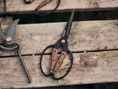 Barebones Garden Scissors - Walnut Scissors - Garden Supplies and Indoor Plant Accessories - Plant Shears with Wide Handles - Comfortable Fit Hand Pruners (Large) by GreenHaven Gardens