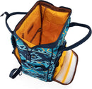 Wrangler Aztec Backpack Organized Daypack Travel Baby Bag with Stroller Strap and Side Bottle Pockets by TinyTreasures Baby Boutique