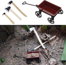 SG Store 11Pcs 1:12 Dollhouse Working Accessories Dolls House Miniature Garden Set Shovel Rake and Spade Watering Can Pulling Cart Mini Cart Garden Tools by TinyTreasures Baby Boutique