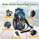 25/32/40/64oz Water Bottle Bag Holder Carrier-Insulated Crossbody Sling Case Sleeve with Strap & Pockets for Men Women Gym Cycling Travel Walking Hiking Camping by TinyTreasures Baby Boutique