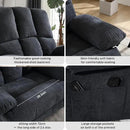 Oversized Recliner Chair Extra Wide Large Recliner for Adults 350lbs with Lumbar Support Pillow Nursery Chair Living Room (Manual, GREY-6008) by CozyNest Decor