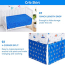 Viviland 3 Pieces Baby Bedding Set for Boy Girls, Baby Bedding Set for Newborn, Infant & Toddler - Robot by TinyTreasures Baby Boutique