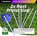Sandbaggy 6 inch Galvanized Landscape Edging Spikes - Spiral Landscape Nails - 7 Gauge Steel - Great For Hard Rocky Soil - Also Great For Paver Edging, Artificial Turf, Landscape Fabric (1000, 6 inch) by CozyNest Decor