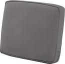 Classic Accessories Montlake Water-Resistant 19 x 20 x 4 Inch Patio Lounge Back Cushion, Light Charcoal Grey, Outdoor Loveseat Cushions by GreenHaven Gardens