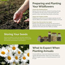 Eden Brothers Green with Envy Flower Mixed Seeds for Planting, 5 lb, 2,400,000+ Seeds with White Yarrow, Cornflower White | Attracts Pollinators, Plant in Spring or Fall, Zones 3, 4, 5, 6, 7, 8, 9, 10 by GreenHaven Gardens