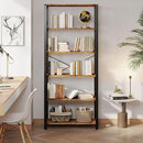 IRONCK Bookshelf, 31.5in Wide Shelf 6 Tier Bookcase, 110lbs/shelf Vintage Industrial Style Bookshelves for Bedroom, Living Room and Home Office, Vintage Brown by CozyNest Decor