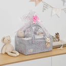 PeraBella Diaper Caddy Organizer with Handle, Baby Shower Gifts Basket Bag, Registry Search Must Haves Items, Nursery Storage Organizer for Newborn Girl Boy, Baby Bag Essentials, Car Diaper Caddy Cart by CozyNest Decor