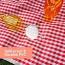 Cute Gingham Picnic Blanket, Waterproof Foldable, in Large 80x60in and Extra Large 80x80in, Portable Compact Beach Blanket, Oversized XL Outdoor Mat (Red, X-Large) by TinyTreasures Baby Boutique