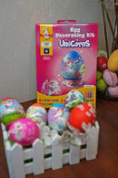 Egg Decorating Kit Planet Eggs & Unicorn Eggs - Complete Decorative Eggs Set with Liquid Dyes, Thermal Stickers, Egg Stands, and More - Fun Easter Egg Dye Kit Arts and Crafts for Kids (Pack of 2) by TinyTreasures Baby Boutique