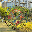 Metal Wind Spinners - Hummingbird 12 inch 3D Stainless Steel Hanging Wind Spinner Metal, Gifts for Women Mom Grandma Wife, for Indoor/Outdoor Decor, Yard Art, Garden Decoration by GreenHaven Gardens