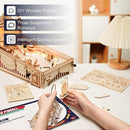 Rowood Wooden Puzzles 3D Pinball Machine Mechanical Model Wooden 3D Puzzles for Adults DIY Pinball Game Wooden Puzzle-Model Building Kits Christmas Birthday Gifts for Adult and 14+ Teens by TinyTreasures Baby Boutique