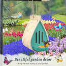 2 Pcs Butterfly House and Feeder, Wooden Hanging Butterfly House for Garden, Natural Butterfly Habitat with Butterfly Puddler for Bugs, Butterflies, Moths, Lacewings by GreenHaven Gardens