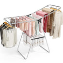 APEXCHASER Clothes Drying Rack, Drying Rack Clothing with Height-Adjustable, Foldable Gullwings Laundry Rack, Indoor Outdoor Use, No Assembly,Black by TinyTreasures Baby Boutique