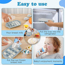 Food Feeder Baby Fruit Feeder Baby Breastmilk Popsicle Molds-& Baby Fruit Feeder-WAJIAYON Silicone Baby Food Freezer Tray,Baby Food Pacifier Feeder and Teether Easter Bunny Gifts for Boys and Girls by TinyTreasures Baby Boutique