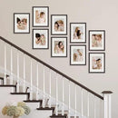 Sheffield Home 9 Piece Gallery Wall Frame Set, 11x14 Inch, Dark Oak by CozyNest Decor
