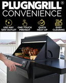 Turbo E Outdoor Electric Grill by PLUGNGRILL - High-Power 1700W Infrared Grill Technology - 24-Inch Smart BBQ Grill with Probe & Digital Display for Precise Cooking & Searing (Turbo E) by GreenHaven Gardens