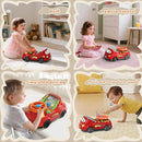 2-in-1 Toddler RC Car & Steering Wheel Toy with Music | Interactive Simulation Driving Adventure Toy for 18+ Months Baby Learning | Gift for 1.5+ Years Old Boys Girls by TinyTreasures Baby Boutique
