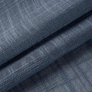 MIUCO Semi Sheer Curtains Poly Linen Textured Solid Grommet Curtains 63 Inches Long for Bedroom 2 Panels (2 x 37 Wide x 63" Long) Dusty Blue by CozyNest Decor