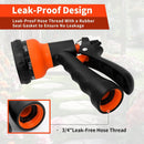 NEXCOVER Garden Hose Nozzle Sprayer - 7 Adjustable Watering Patterns Nozzle for Water Hose, Non-Slip Garden Spray Nozzle for Car Washing, Watering Plants, Pets Showering, Lawns Cleaning, Orange by GreenHaven Gardens