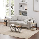 TUTOTAK End Table with Charging Station, Small Side Table with Outlets, Nightstand Bedside Table, 2-Tier Storage Shelf for Small Space, Living Room, Bedroom, Oak TB01BO040 by CozyNest Decor