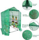 Walk-in Greenhouse Replacement Cover with Roll-Up Zipper Door- 56"x56"x76" PE Plant Gardening Greenhouse Cover for Gardening Plants Cold Frost Protection Wind Rain Proof (Frame Not Include) by GreenHaven Gardens
