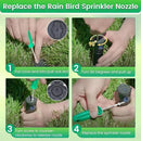 2 Pack Rotor Adjustment Tool Compatible with Rain Bird 5000 Sprinkler Heads, Rotor Pull up Tool and Adjustment Screwdriver, Sprinkler Removal Tool for Lawn Irrigation Sprinkler System by GreenHaven Gardens