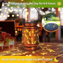 Mothers Day Gifts, 2 Pack Dragonfly Solar Lanterns Outdoor Hanging Lantern Lights, Waterproof LED Garden Decorative Light for Patio Yard Pathway Lawn Front Porch Tree by GreenHaven Gardens