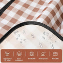 Picnic Blanket Waterproof Beach Rug 80''x80'' Picnic Mat Washable Lightweight with Handle Coffee Checkered for Hiking Travelling Outdoor Camping,Parks by TinyTreasures Baby Boutique