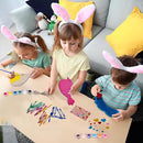 ArtCreativity DIY Wind Chime Kit for Kids - 8 Pack - Wooden Wind Chime Set with Paint Kit, Rhinestone Flower Stickers, Glitter Heart Foam Stickers, and More - Summer Arts and Crafts for Kids 3 and Up by TinyTreasures Baby Boutique