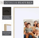 Camden Reed Arcadia 8 Piece Oversized Gallery Wall Frame, 16x20 and 16x16 Inch Matted Frames for Featuring 8x10 and 5x7 Inch Photographs or Art Prints, Natural Finish by CozyNest Decor