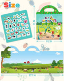 Benresive Reusable Sticker Book for Toddlers 2-4 Years, Fun Travel Stickers for Kids, Waterproof Sticker Books for Toddlers 1-3, Crafts Activities for Todddlers 1-3 2-4 3-5 - Insect by TinyTreasures Baby Boutique