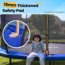 ORCC 1200LBS Weight Capacity Trampoline 16 15 14 12 10 8 FT for Kids with Safety Enclosure Net for Children Adults Outdoor Yard Trampolines by TinyTreasures Baby Boutique